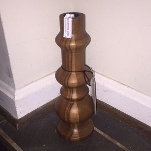 Hearth and Hand Magnolia Brown Wood Vase New